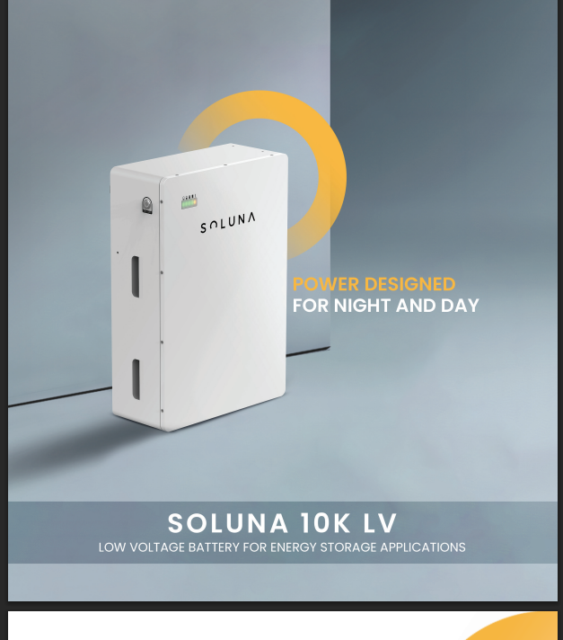 Soluna 10kw Lithium Ion Battery